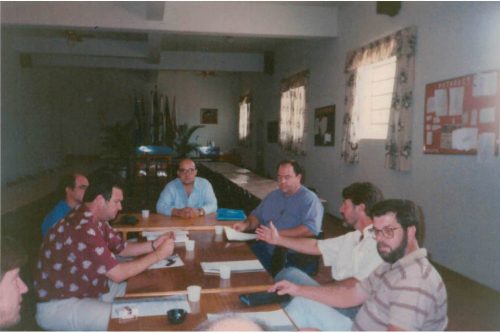 1° Reunião da SEAAS em 04/1997, no salão do Rotary Club de Socorro