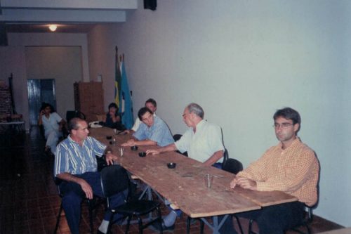 1° Reunião da SEAAS em 04/1997, no salão do Rotary Club de Socorro