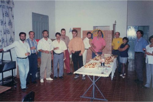 Reunião da Diretoria da AEAAS, em 08/1997, na sede do Rotary Club de Socorro.