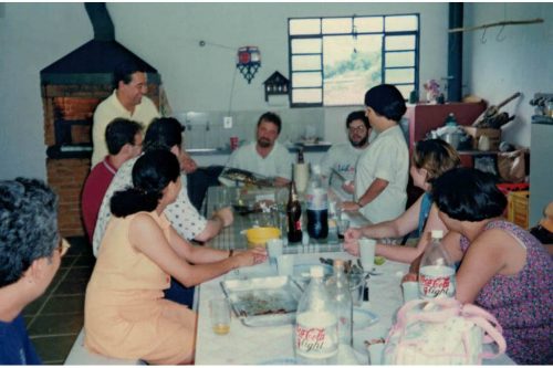 Confraternização em 11/1998 na propriedade do Engº Tomas Frattini, no Bairro das Lavras de Cima