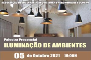 Convite Palestra Presencial dia 05 de outubro às 19hs.