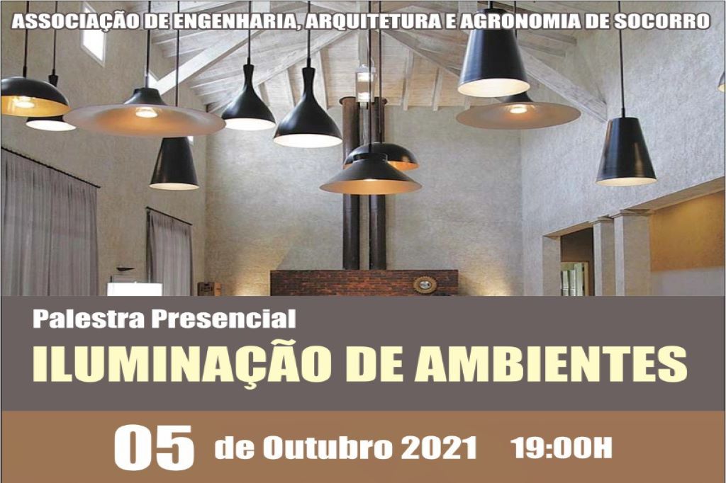 Convite Palestra Presencial dia 05 de outubro às 19hs.