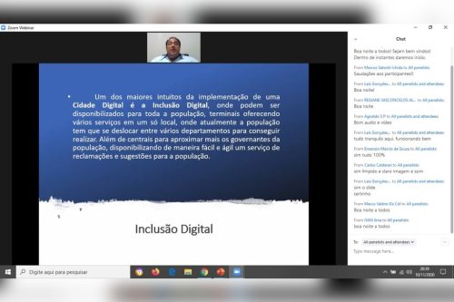 Palestra “Cidade Digital e suas Aplicações 10/11/2020