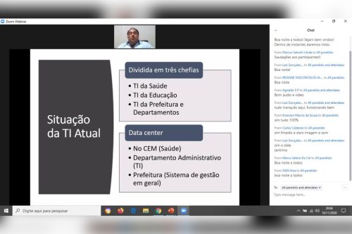 Palestra “Cidade Digital e suas Aplicações 10/11/2020